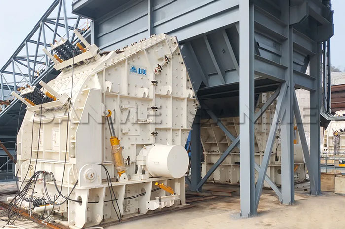 时产3600吨｜山美大型反击式破碎机服务于江西骨料项目